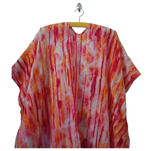 Red Kimono Beach Cover Up - Picture 5 of 9